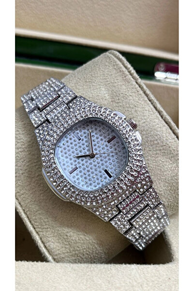 sezerekspres ساعة يد نسائية بسوار معدني باللون الفضي