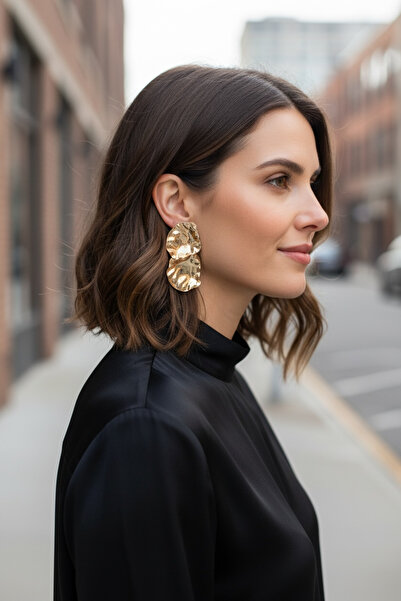 ELENOR Kadın Deniz Kabuğu Bohem Çelik Küpe