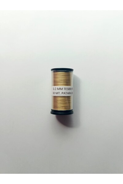 Eskişehir hobi sanat 0.2 Mm 30 Metre Tesbih ipi Patara Bej Renk ( En ince Tes...