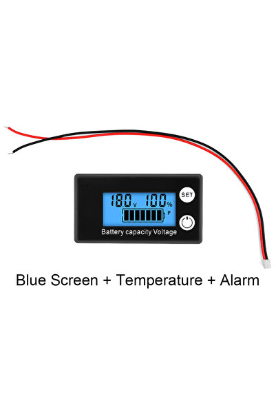 Choice مؤشر سعة البطارية DC8-100V اختياري، عداد كهرباء رقمي بشاشة LCD، بطاريا...
