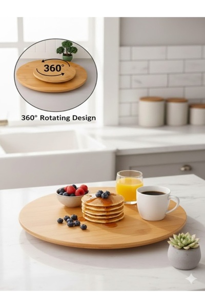 keyfisepet en keyifli sepet Döner Standlı Pizza Sunum Tahtası 30 Cm