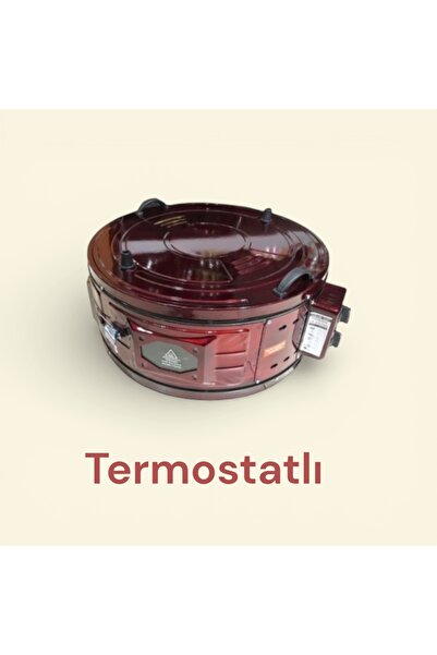 Uğur Katmer Davul Fırın Tek Tepsili Bordo Termostatlı Küçük Boy 45 cm