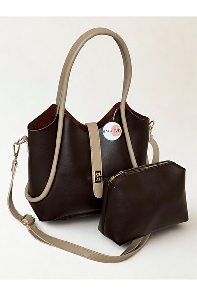 BAGLOVİS Puppy Bag with Extra Front Lock Detail Women's Shoulder Bag En32 Boy24