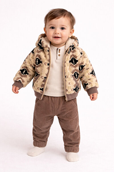 Hippıl Baby طقم قطني للأطفال الذكور مكون من 3 قطع