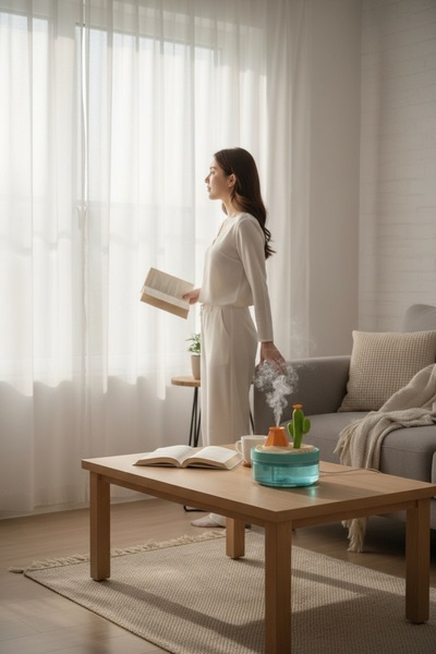 EG75 Tree Model Air Humidifier Steam Machine and Aroma Diffuser 320ml. Capacity Steam Machine Room