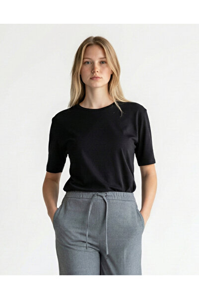 Snow Soft Textured Modal Women's Basic T-Shirt