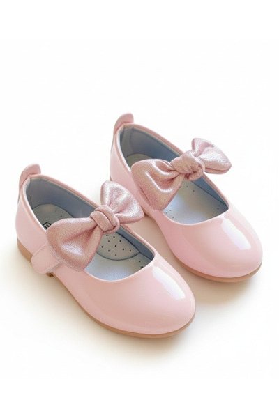 p papuccum ortopedi çocuk ayakkabıları حذاء باليه بناتي من الجلد اللامع بفيون...