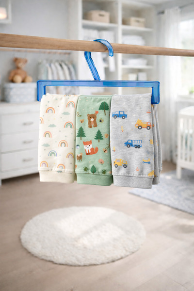 ozzen Kırılmaz Plastik Çocuk Elbise Askı Bebek Askısı Kıyafet Ve Elbise Askıs...