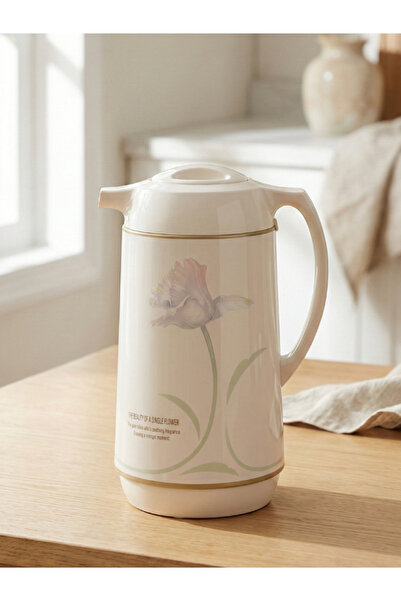 ZOJIRUSHI Abu Fil Japanese White Ballerina Thermos – 1 Liter – Glass Liner – ...