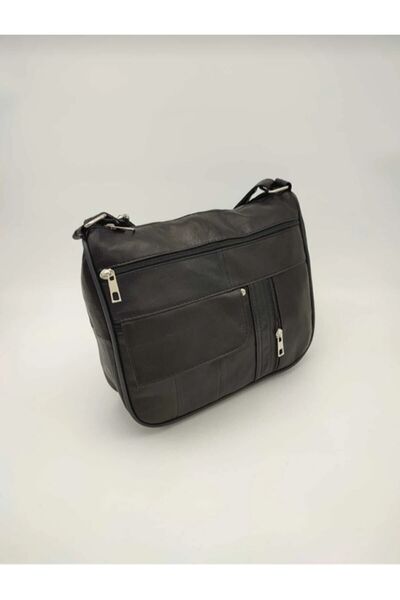 eliteshop Elite Nova Shopping حقيبة كروس كبيرة الحجم من الجلد الطبيعي باللون ...