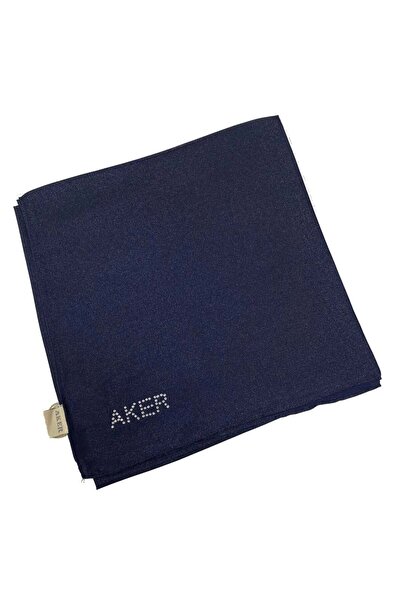 Aker Κρυστάλλινο Κασκόλ - Μονόχρωμο - 3030200-921 - Μπλε Navy