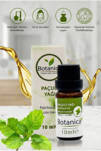 botanica زيت الباتشولي العطري الطبيعي 10 مل - عطر خشبي غريب للتأمل والتوازن