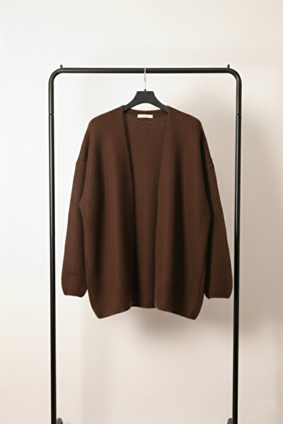 MODA Şardonlu Yumuşak Dokulu Oversize Hırka