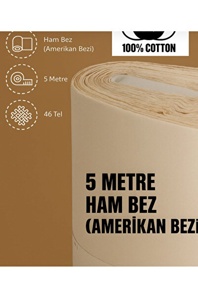 ÇIQRIK HOME 5 Metre Amaekian bezi ham bezPamuklu Bez En: 240 cm Nevresim, Çar...