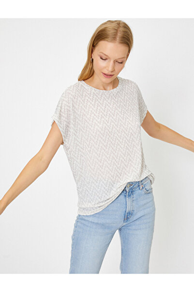 Koton Γυναικείο λευκό μπλουζάκι