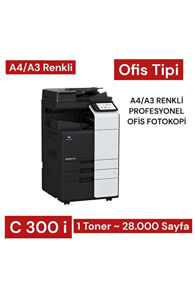 konica Minolta Bizhub C300i A3/A4 Renkli Fotokopi Makinesi – Çok Fonksiyonlu ...