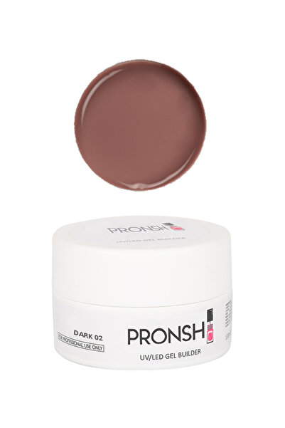 Pronsh Builder Jel 100ml Dark 02 , Protez Tırnak Jeli , Protez Nail Shop