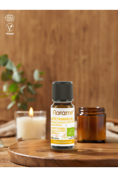 Florame Organik Sessiz Yaz Aromaterapi Uçucu Yağ Karışımı 10 ml - %100 Saf - ...