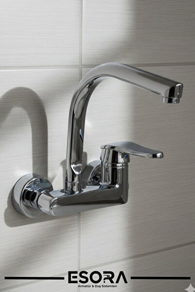 ESORA صنبور نافورة صنبور المطبخ من خلال الجدار