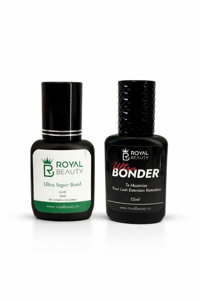 Royal Beauty Adeziv Extensii Gene ROYAL Ultra Super Bond 10 ml+ Ultra Bonder ...