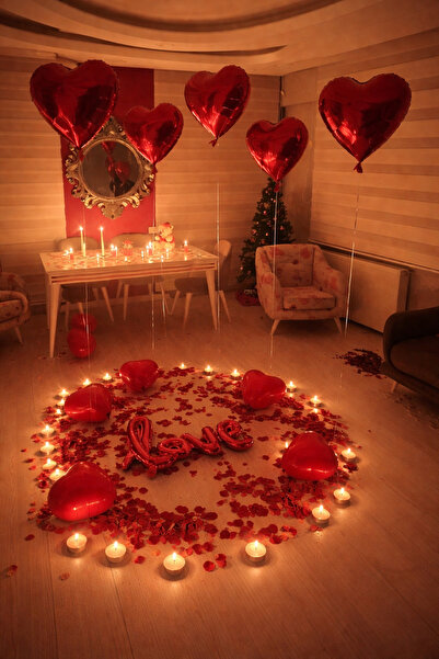 Parti dolabı Wedding Anniversary Surprise Romantic Anniversary Set February 1...