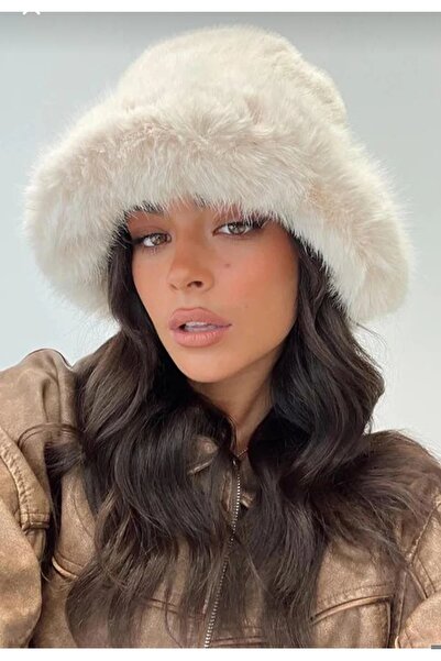 ANBLYs COLLECTION Plush Feathered Full Kalpak Mongolian Women's Hat