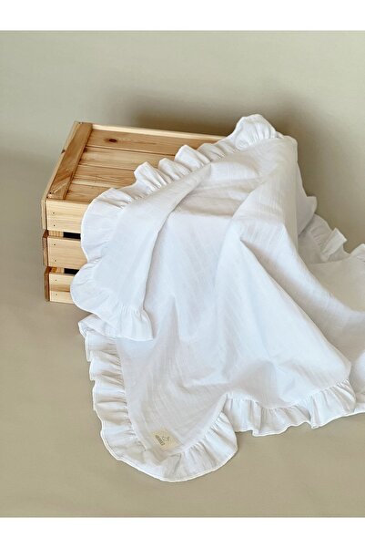 jr.bunnies كشكش أبيض - بطانية موسلين متعددة الأغراض