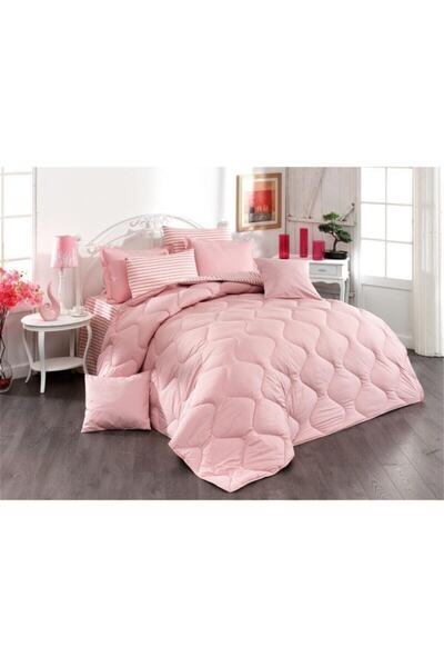 Zarif Home Classic Ranfors Μονό Σετ ύπνου 4 τεμαχίων-απλό/ριγέ