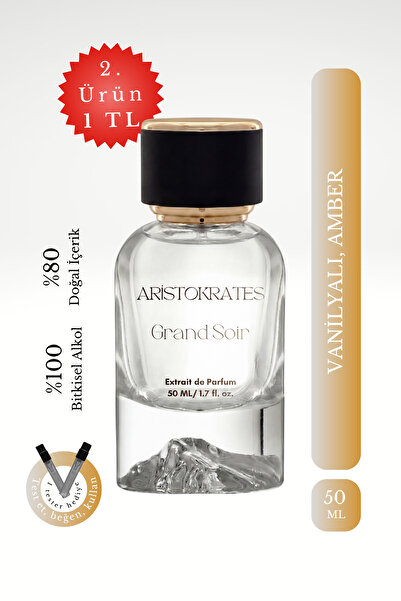 Aristokrates Grand Soir Unisex Extrait de Parfüm 50 ML | Amber, Vanilyalı| Tu...