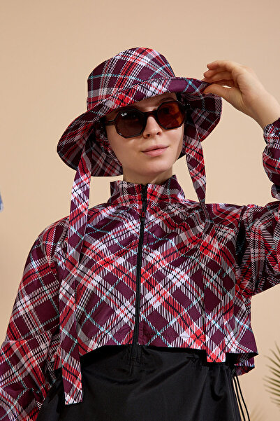 GAVLİA Women's Hijab Swimsuit 5-Piece Set - Half Zipper..