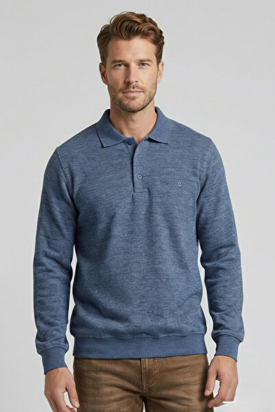 APT PRESTIGE Men's Classic Pocket Collar Sweater