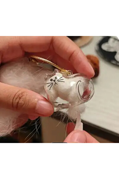 MoonArt MeowMemory Kedi Tüyü Anahtarlık
