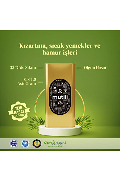 Mutili Naturel Birinci Mut Zeytinyağı 2 Adet 5 Litre – Yeni Sezon