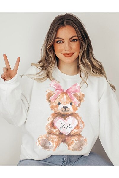 Jose Clothing Hanorac imprimat cu mânecă lungă, cu croială supradimensionată ...