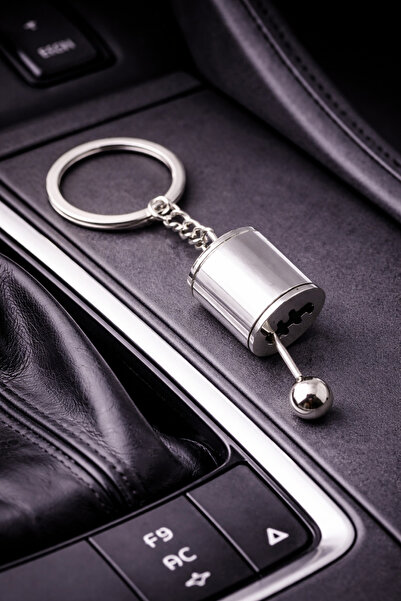 Deryal Hediyelik Gear Shifter Design Metal Keychain