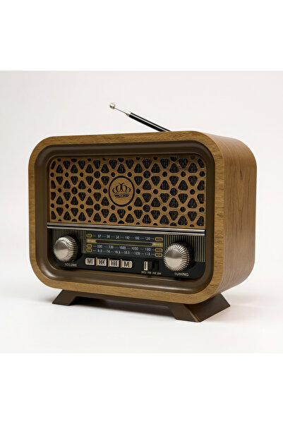 ROYALTREND Nostaljik Ahşap Görünüm Radyo,Bluetooth Özellikli Trend Nostalji R...