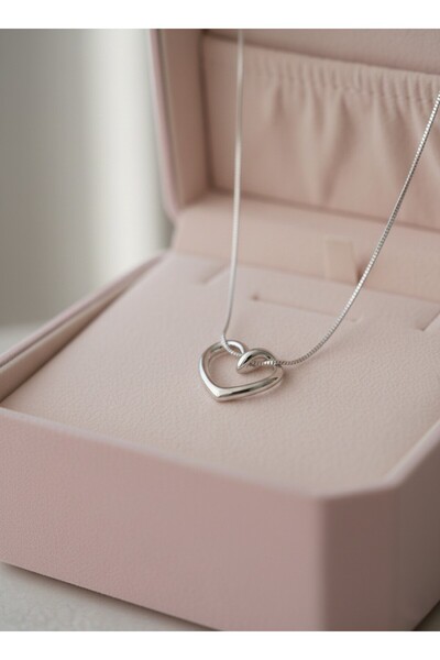 Xido İÇİ BOŞ KALP AŞK DÜĞÜMÜ KOLYE KARARMAZ ÇELİK,SEVGİLİYE HEDİYE, ARKADAŞA ...