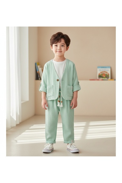 Victory Boys 2-3-4-5 Years Buttoned Jacket Suit