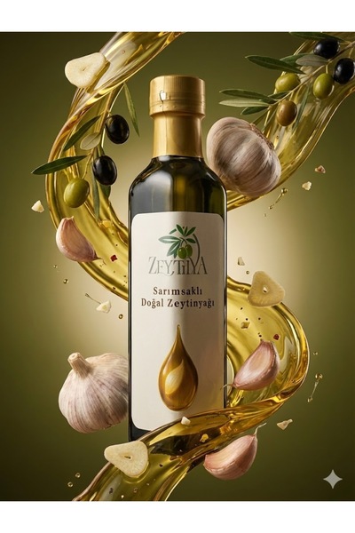 Zeytilya Sarımsaklı Doğal Zeytinyağı 250 Ml