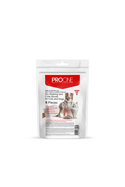 pro one قفازات برو ون للغسيل الجاف والعناية بالقطط والكلاب، تي آر - 8 قطع