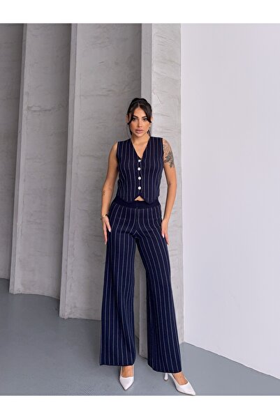 erki triko Classic Vest Trousers Bottom-Top Knitwear Set