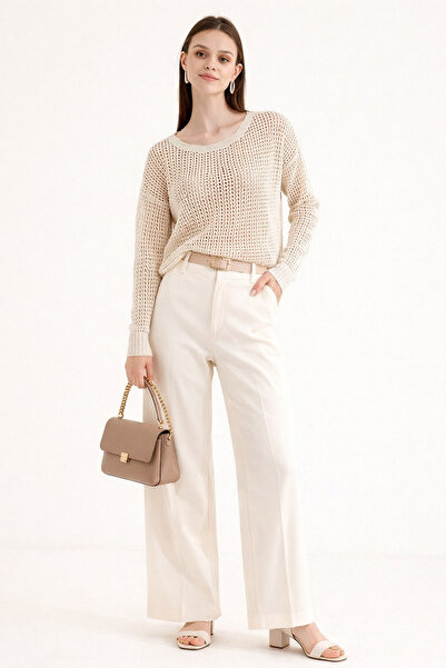 Cloudy Kids Kadın Ajurlu Triko Kazak