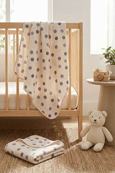 H HONEY BABY بطانية أطفال من القطن الممشط بطبقة مزدوجة مطبوعة من Planet لحديث...