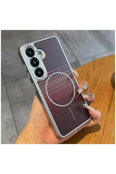 Zebana Samsung Galaxy S25 Edge Uyumlu Kılıf Velora Series Kılıf (Kablosuz Şar...
