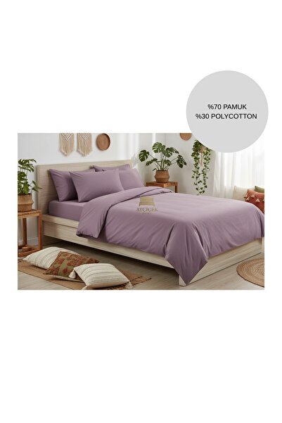 ayçiçek home SET DE LENJERIE DE PAT PENTRU O PERSONĂ 100/200 CEARȘAF DE PAT E...