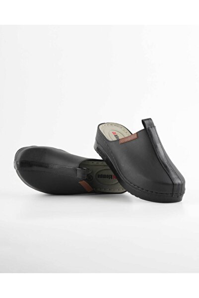 DR KLOMPA Papuci de damă Papuci ortopedici negri Sabo