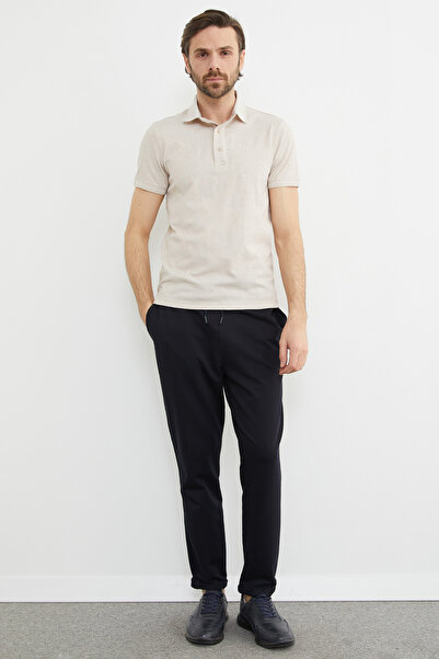 Fulla Moda Παντελόνι με διπλό πόδι με κορδόνι στη μέση