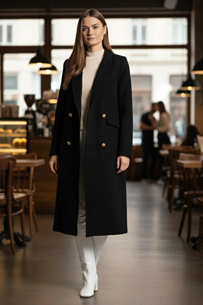 Pitti Kadın Siyah Kaban 70553