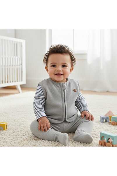 andywawa سترة بيبي بوي رمادية