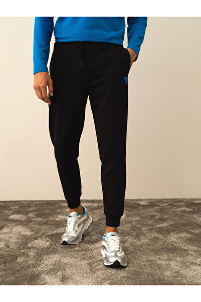 Xint Erkek Siyah Pamuklu Regular Fit Sweatpant
